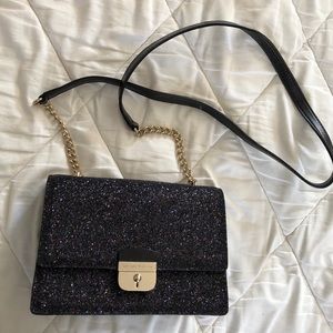 Kate Spade Small Glitter Purse Black